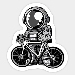 Astronaut Bicycle Sticker